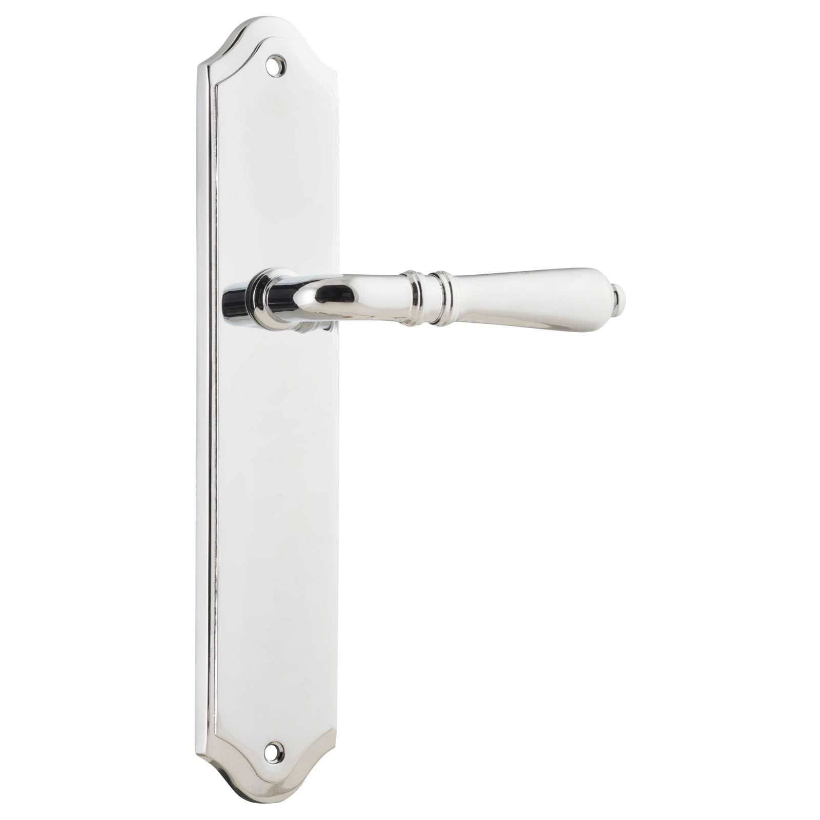 Sarlat Shouldered Lever Latch Set, Chrome