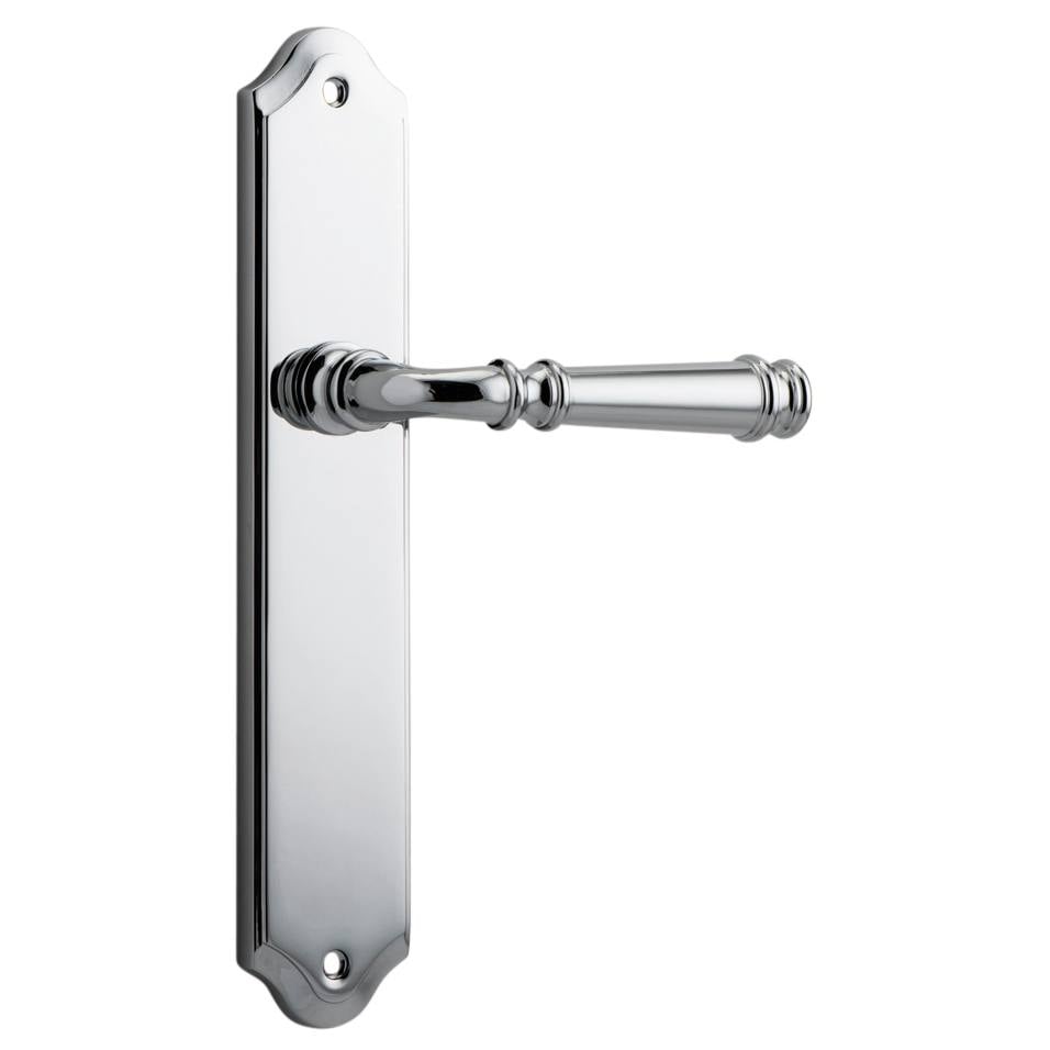Verona Lever Shouldered Backplate Polished Chrome