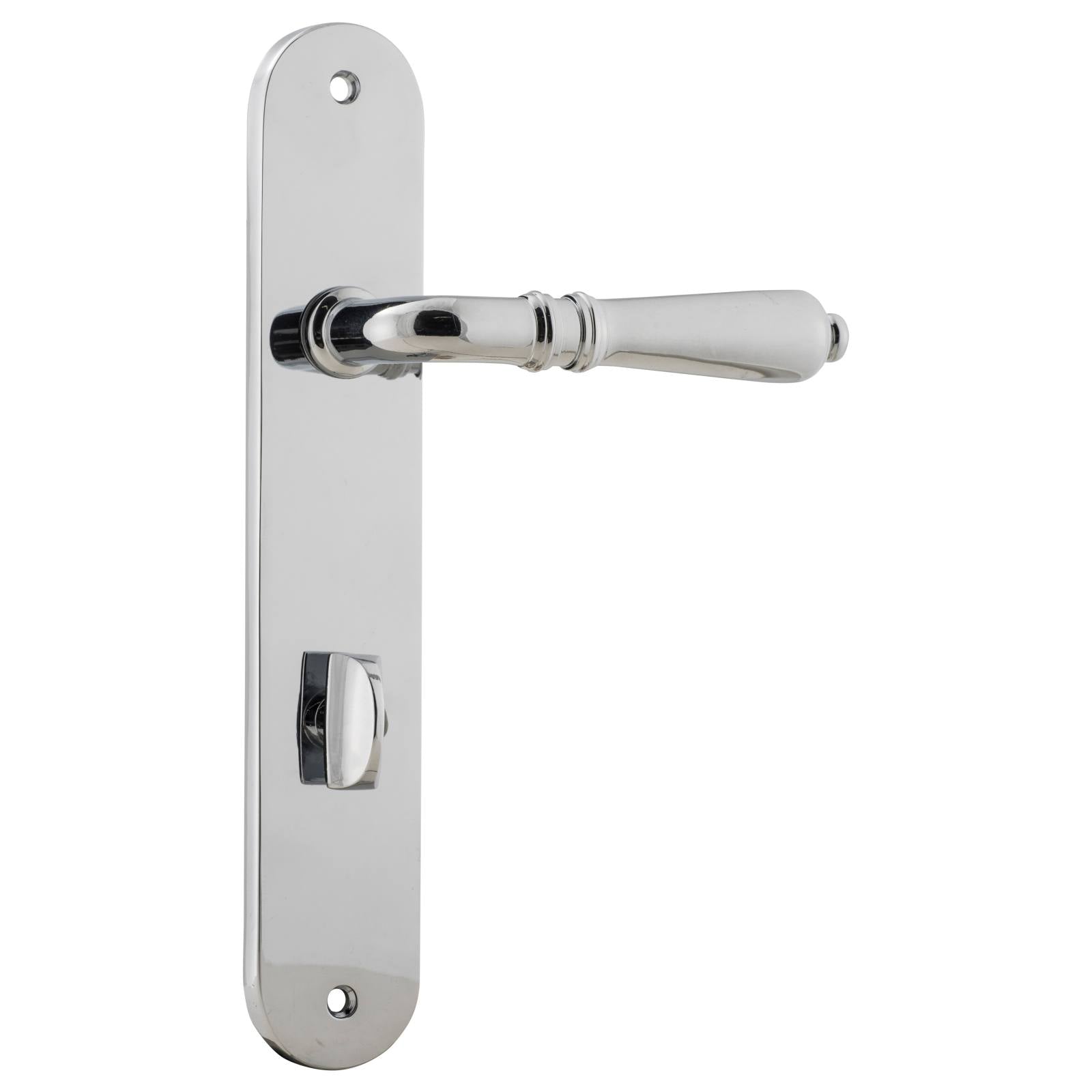 Sarlat Oval 85mm Privacy Lever Set, Chrome