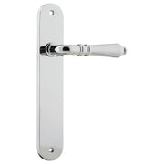 Sarlat Oval Lever Latch Set, Chrome