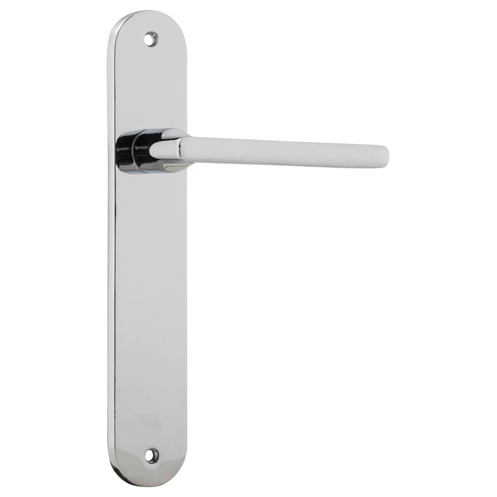 Baltimore Oval Lever Latch Set, Chrome