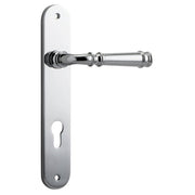 Verona Lever Oval Backplate Polished Chrome