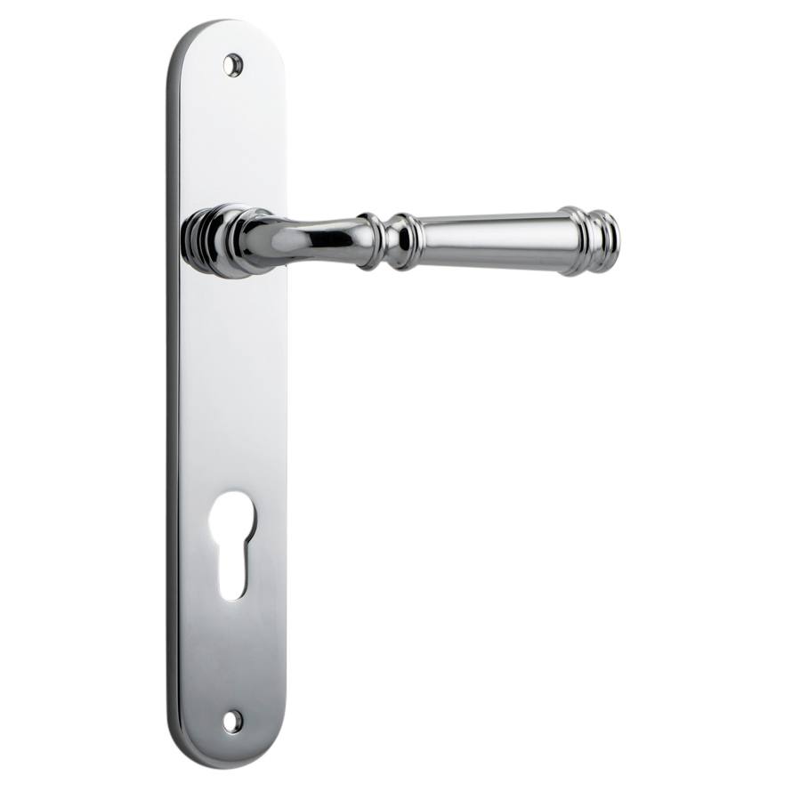 Verona Lever Oval Backplate Polished Chrome