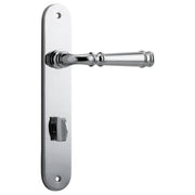 Verona Lever Oval Backplate Polished Chrome