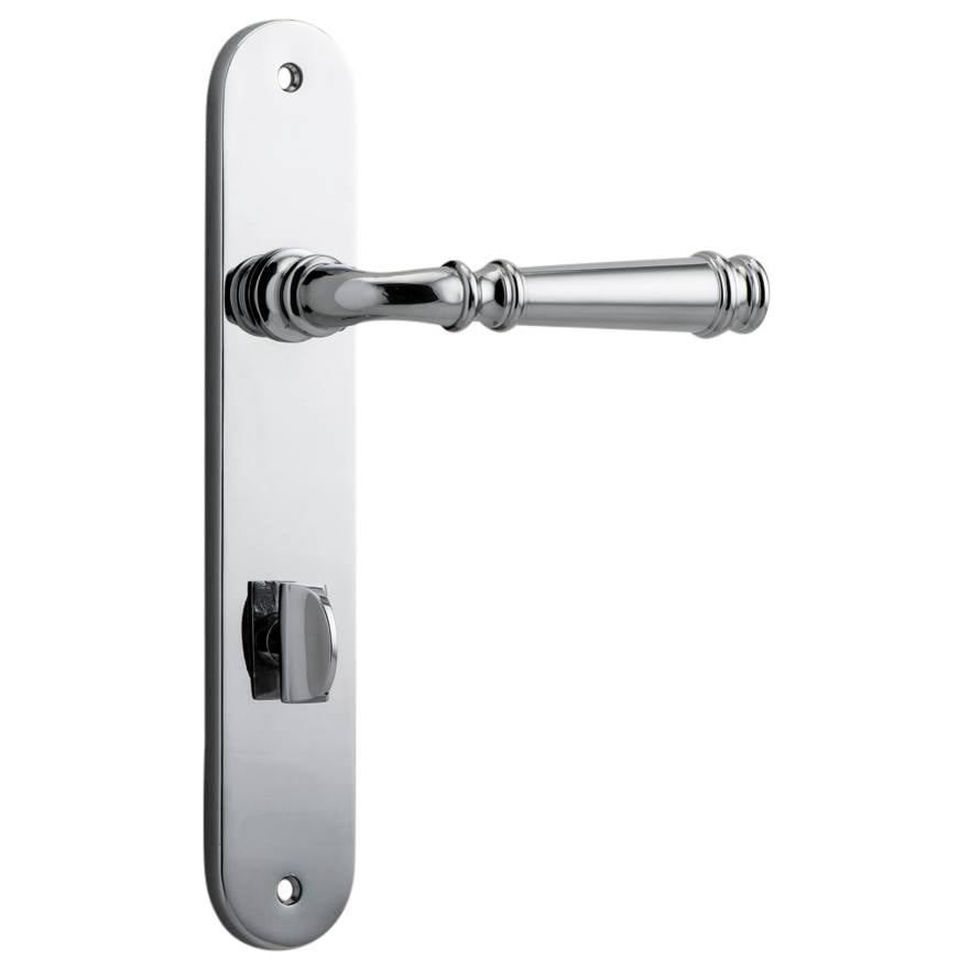 Verona Lever Oval Backplate Polished Chrome