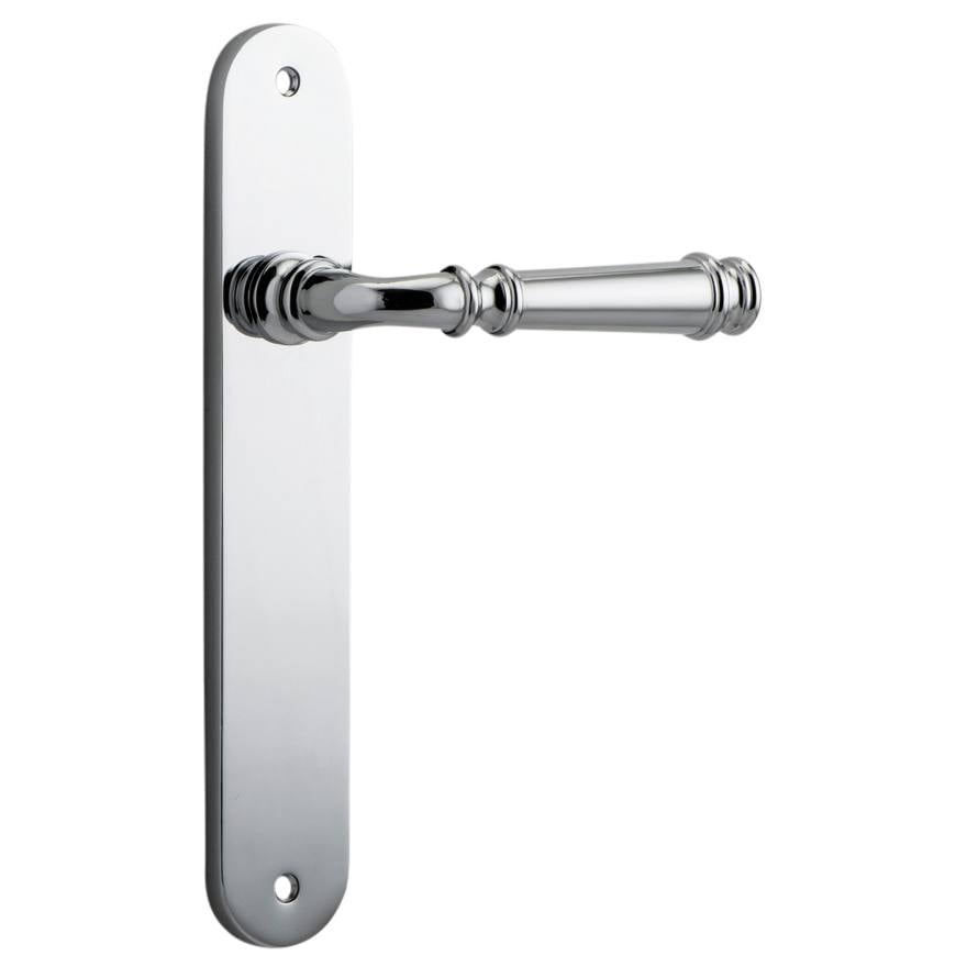 Verona Lever Oval Backplate Polished Chrome