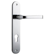 Annecy Lever Oval Backplate Polished Chrome