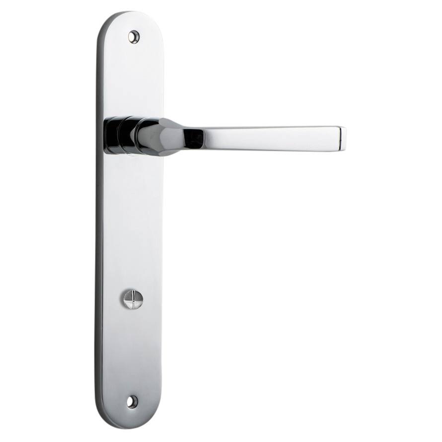 Annecy Lever Oval Backplate Polished Chrome
