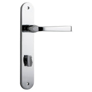 Annecy Lever Oval Backplate Polished Chrome