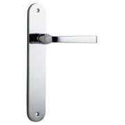 Annecy Lever Oval Backplate Polished Chrome