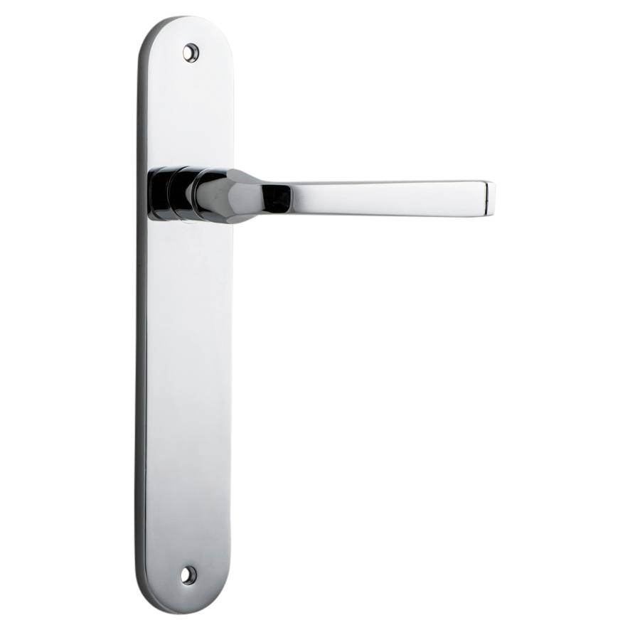 Annecy Lever Oval Backplate Polished Chrome