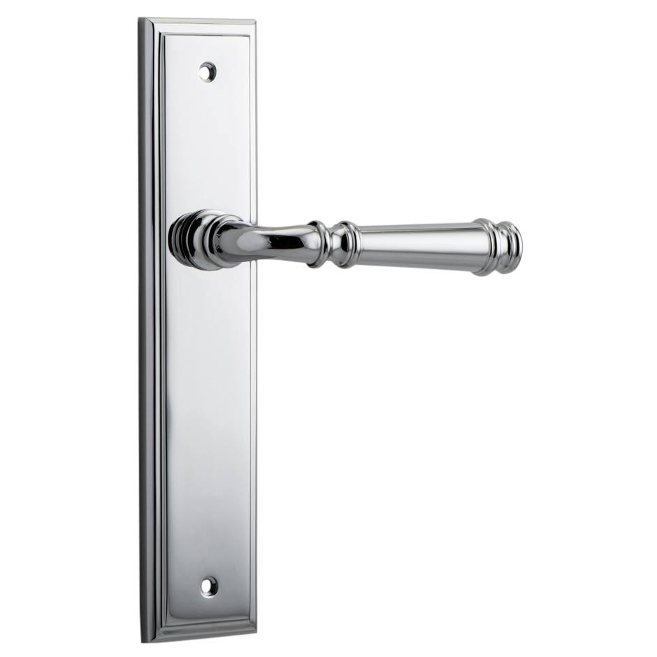 Verona Lever Stepped Backplate Polished Chrome