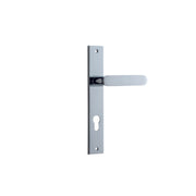 Bronte Lever Polished Chrome Rectangular Backplate