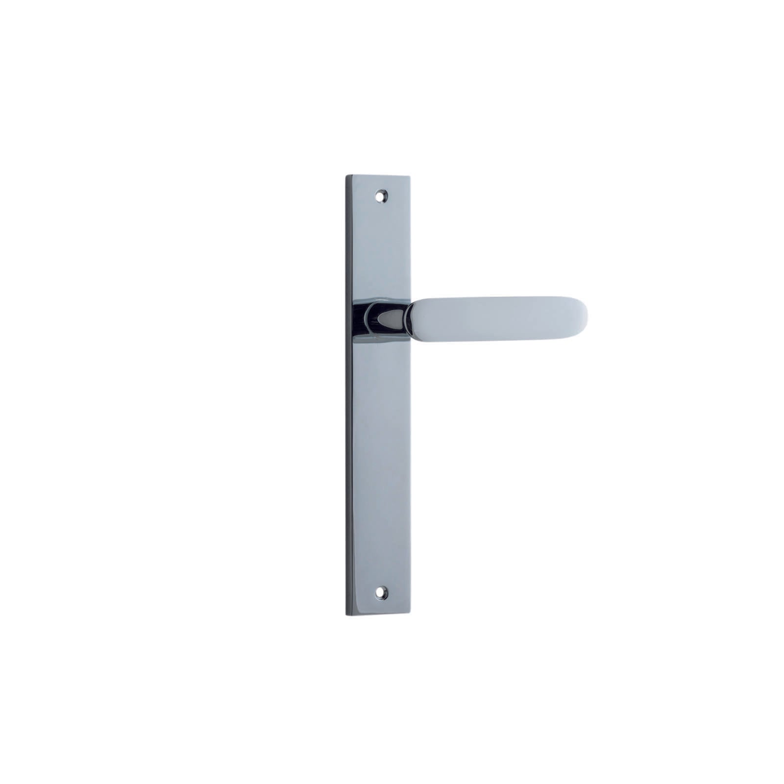 Bronte Lever Polished Chrome Rectangular Backplate