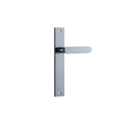 Bronte Lever Polished Chrome Rectangular Backplate