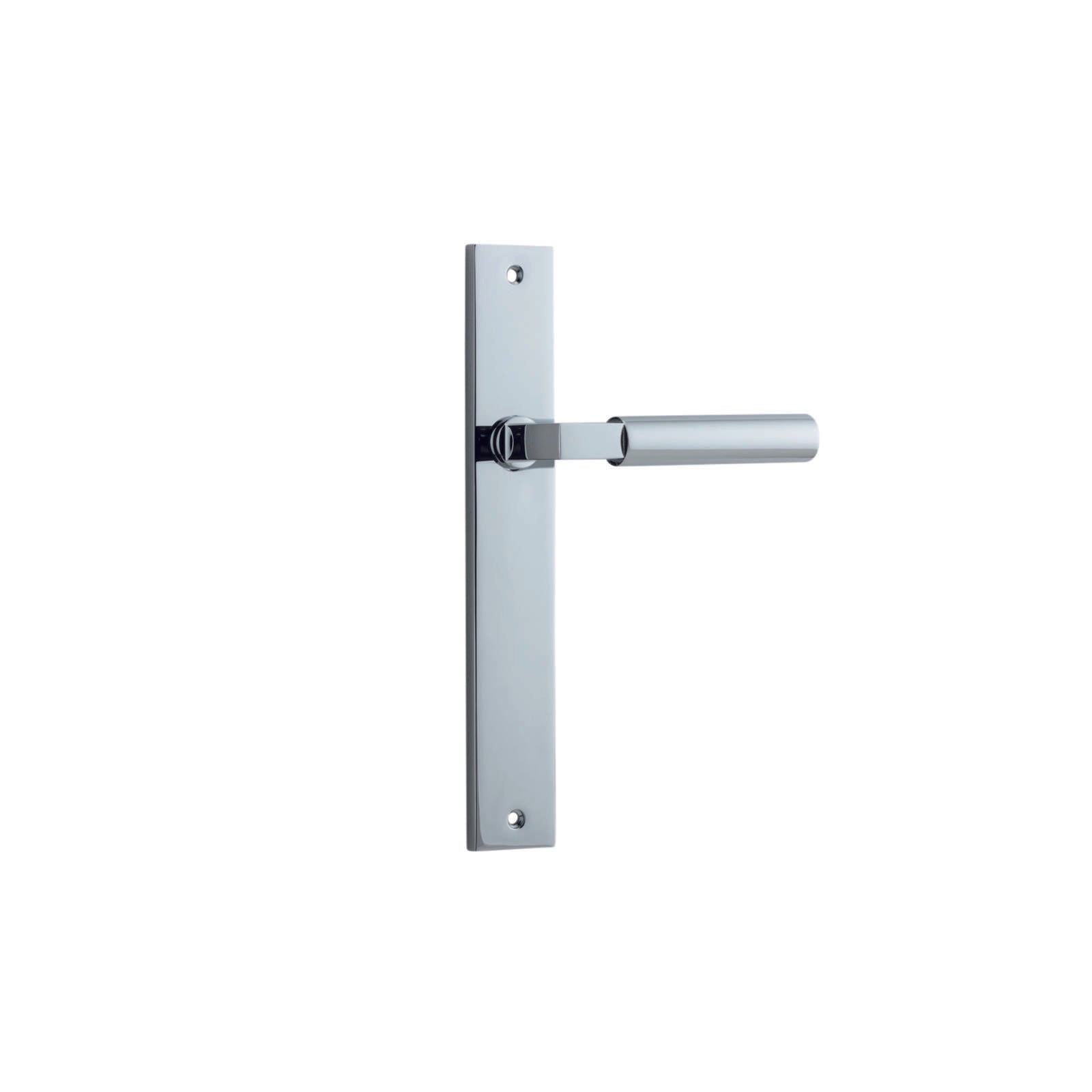 Berlin Lever Polished Chrome Rectangular Backplate
