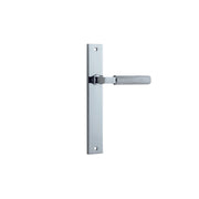 Brunswick Lever Polished Chrome Rectangular Backplate