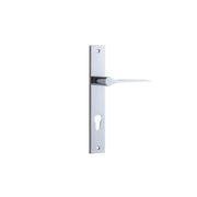 Como Lever Polished Chrome Rectangular Backplate