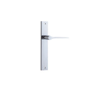 Como Lever Polished Chrome Rectangular Backplate