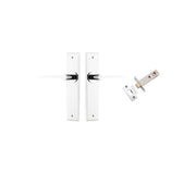 Como Lever Chamfered Backplate Passage Kit Polished Chrome