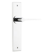 Como Lever Polished Chrome Chamfered Backplate