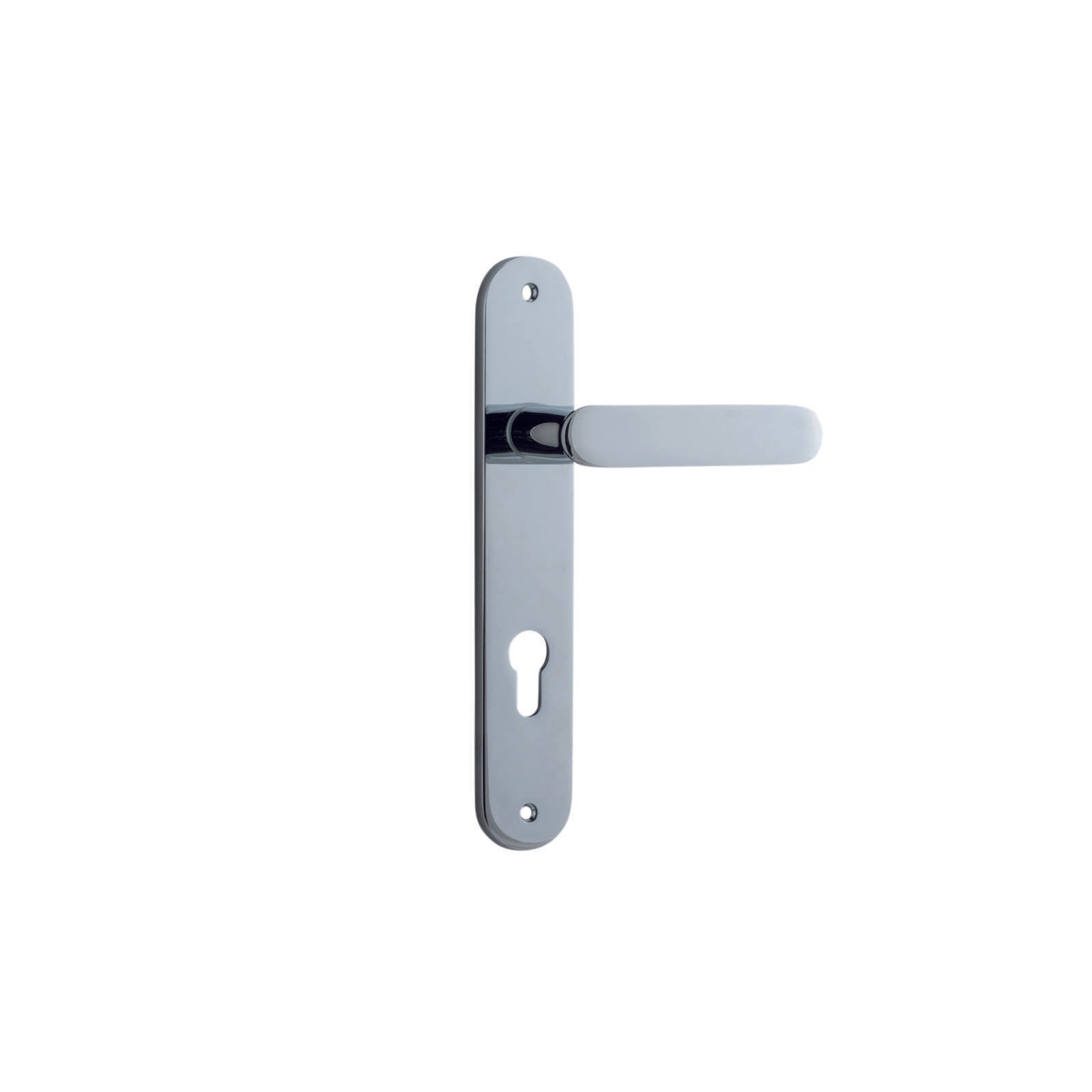 Bronte Lever Polished Chrome Oval Backplate