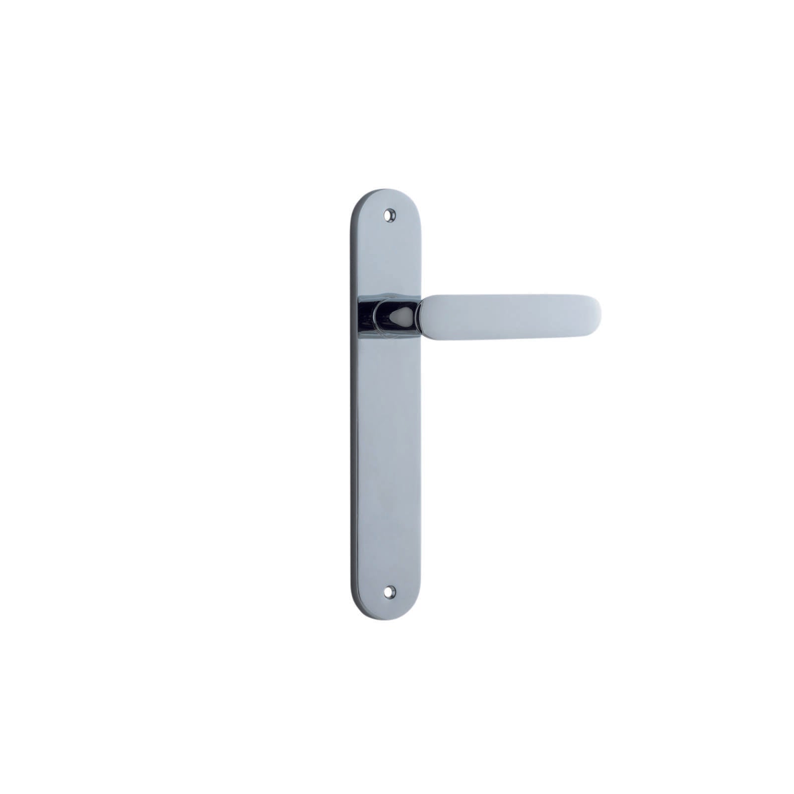 Bronte Lever Polished Chrome Oval Backplate