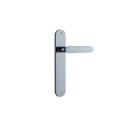 Bronte Lever Polished Chrome Oval Backplate