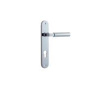 Berlin Lever Polished Chrome Oval Backplate