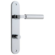 Berlin Lever Polished Chrome Oval Backplate