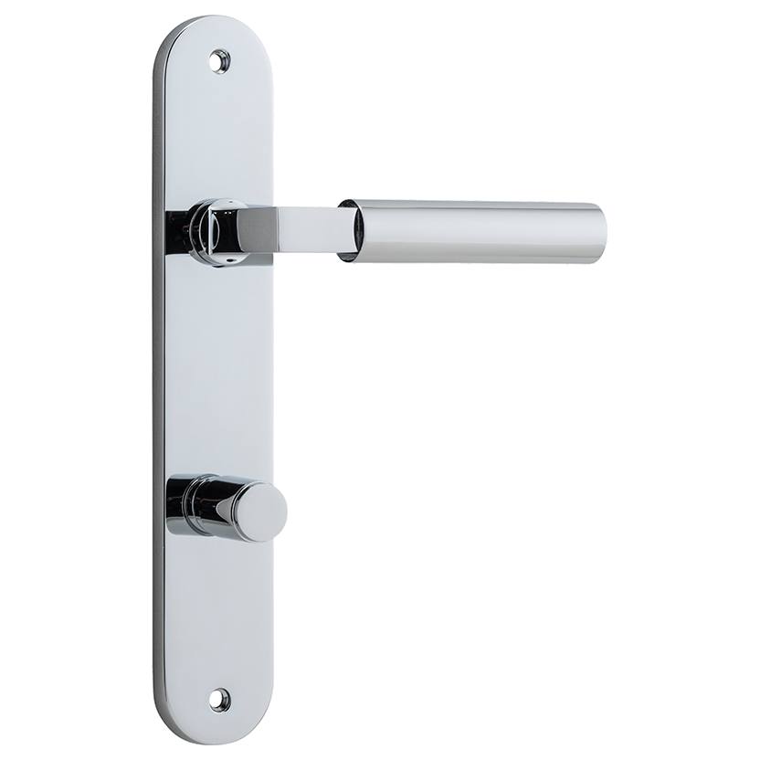 Berlin Lever Polished Chrome Oval Backplate