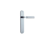 Berlin Lever Polished Chrome Oval Backplate