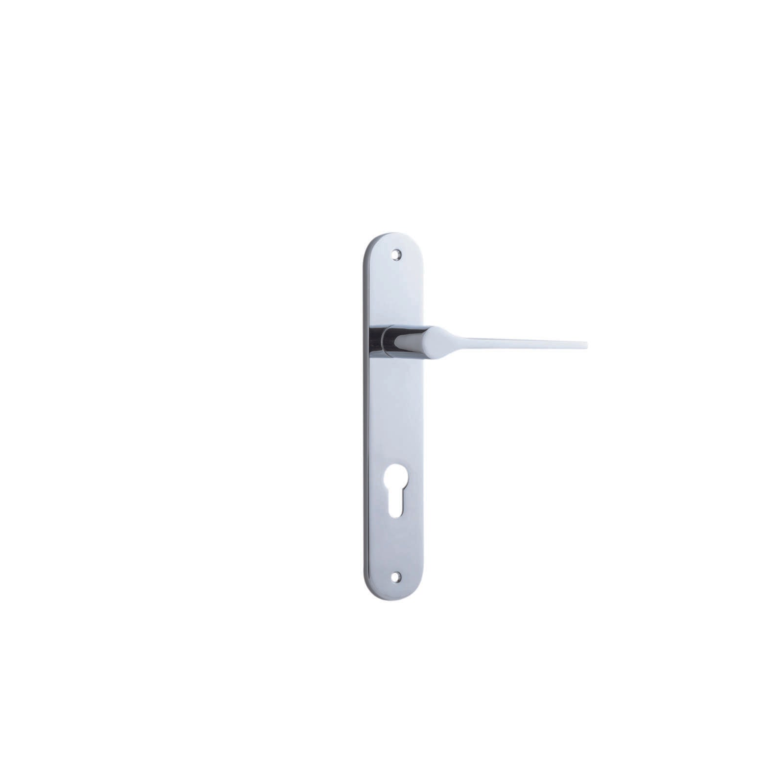 Como Lever Polished Chrome Oval Backplate