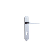 Como Lever Polished Chrome Oval Backplate