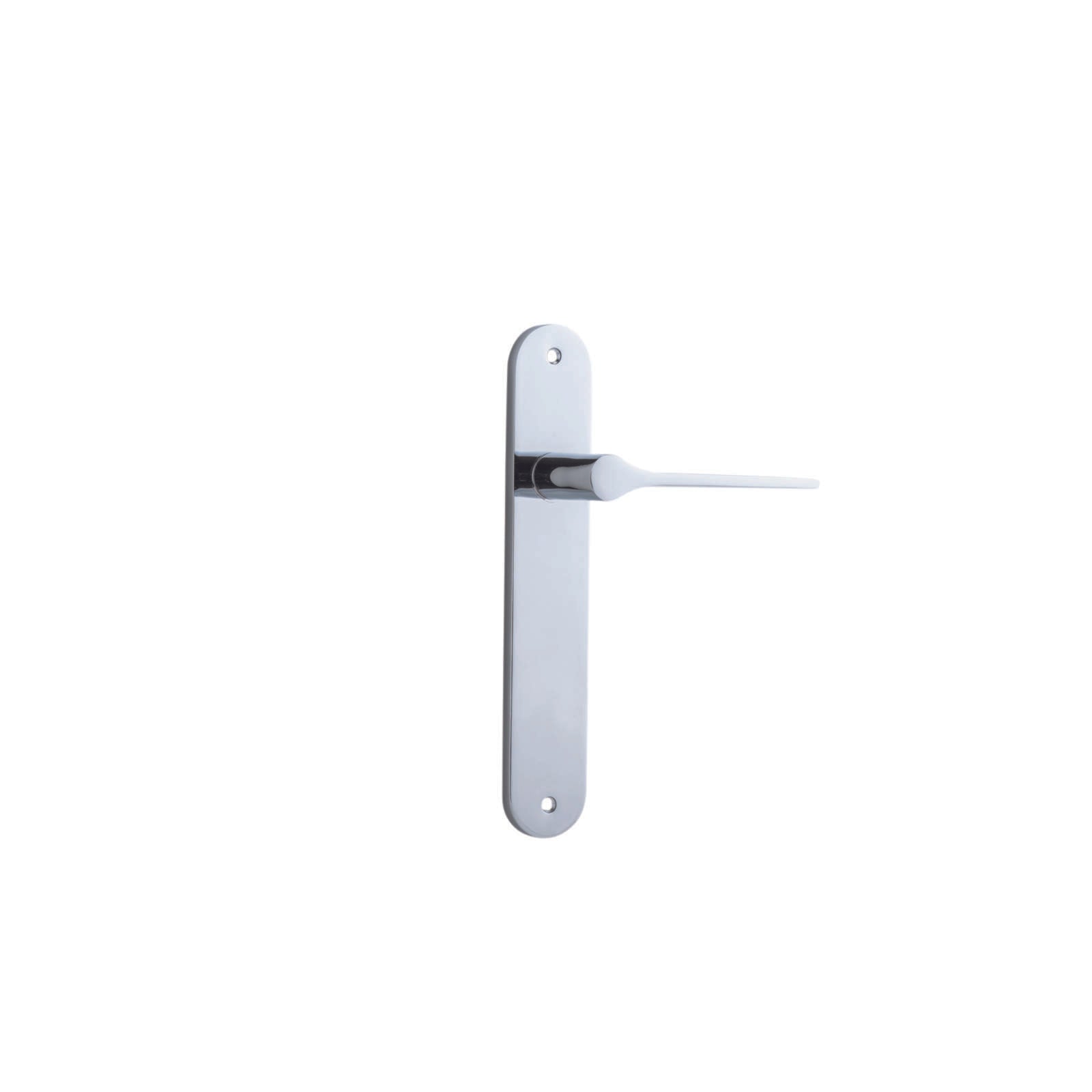 Como Lever Polished Chrome Oval Backplate
