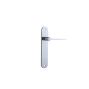 Como Lever Polished Chrome Oval Backplate