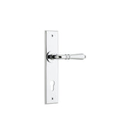 Sarlat Lever Polished Chrome Chamfered Backplate