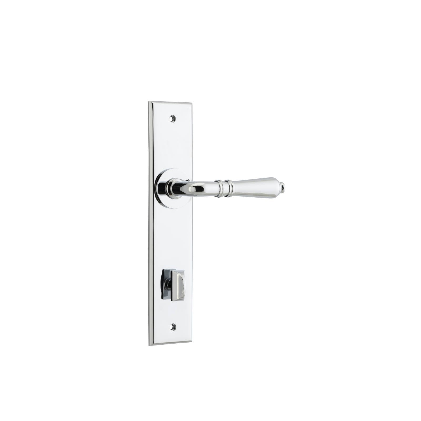 Sarlat Lever Polished Chrome Chamfered Backplate