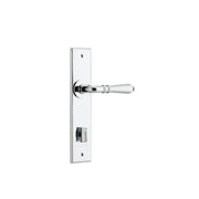 Sarlat Lever Polished Chrome Chamfered Backplate