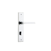Baltimore Lever Polished Chrome Chamfered Backplate