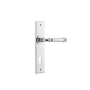Verona Lever Polished Chrome Chamfered Backplate
