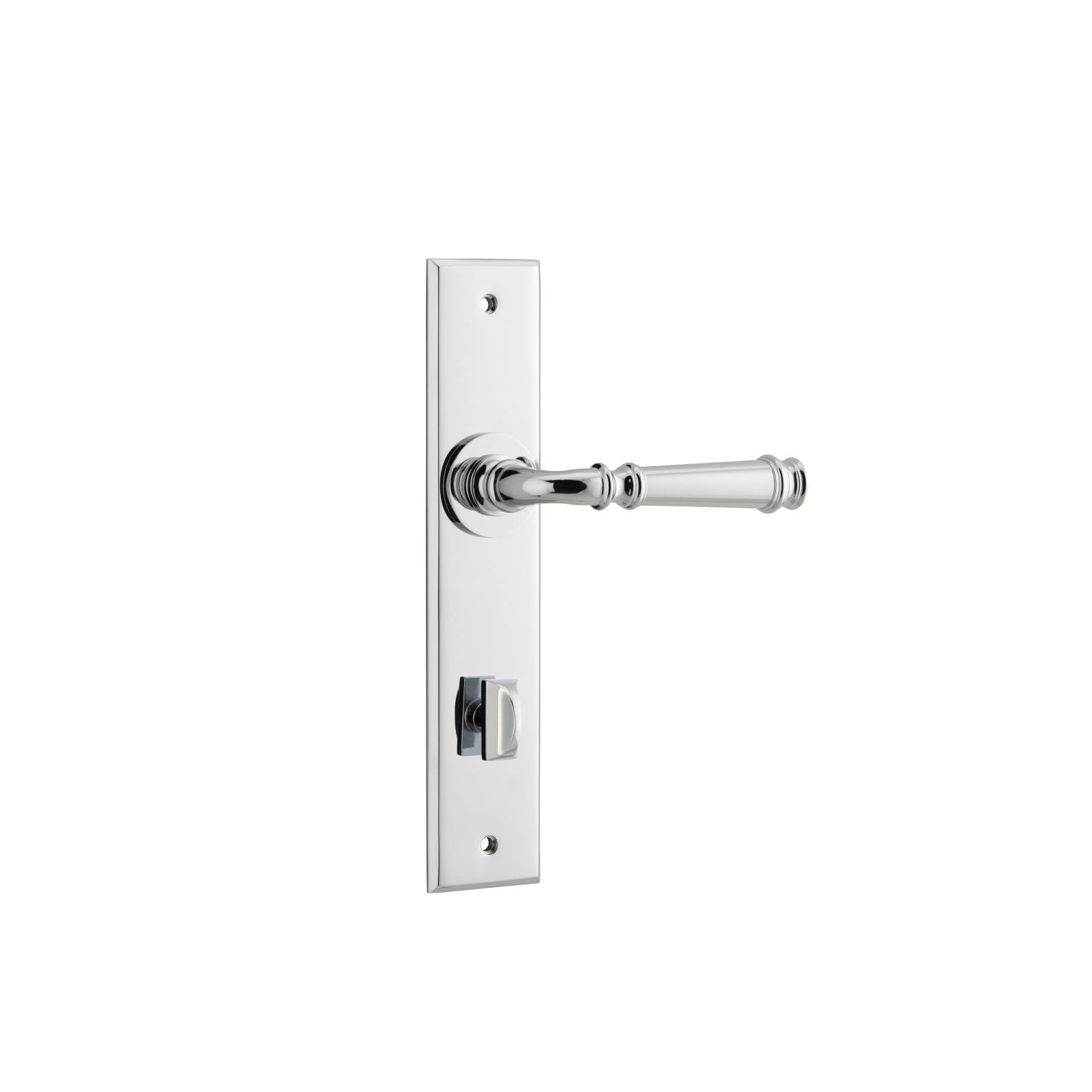 Verona Lever Polished Chrome Chamfered Backplate