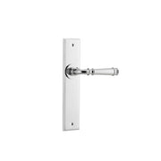Verona Lever Polished Chrome Chamfered Backplate