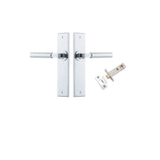 Berlin Lever Chamfered Backplate Passage Kit Polished Chrome