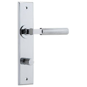Brunswick Lever Polished Chrome Chamfered Backplate