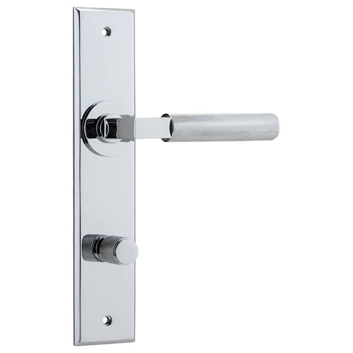 Brunswick Lever Polished Chrome Chamfered Backplate