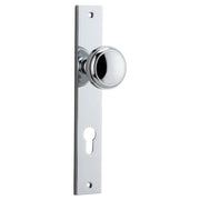 Paddington Knob Rectangular Backplate Polished Chrome