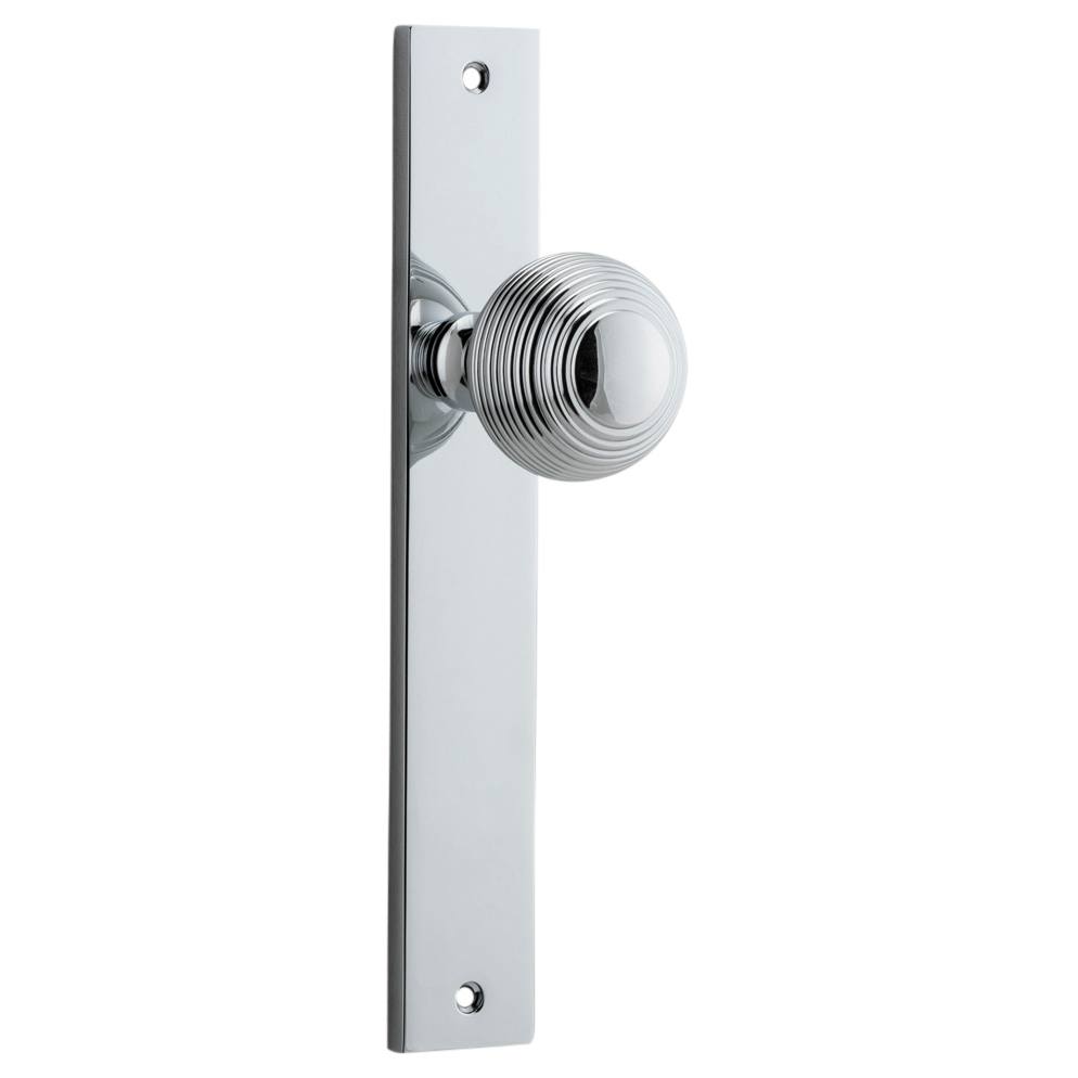 Guildford Knob Rectangular Backplate Polished Chrome