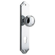 Paddington Knob Shouldered Backplate Polished Chrome