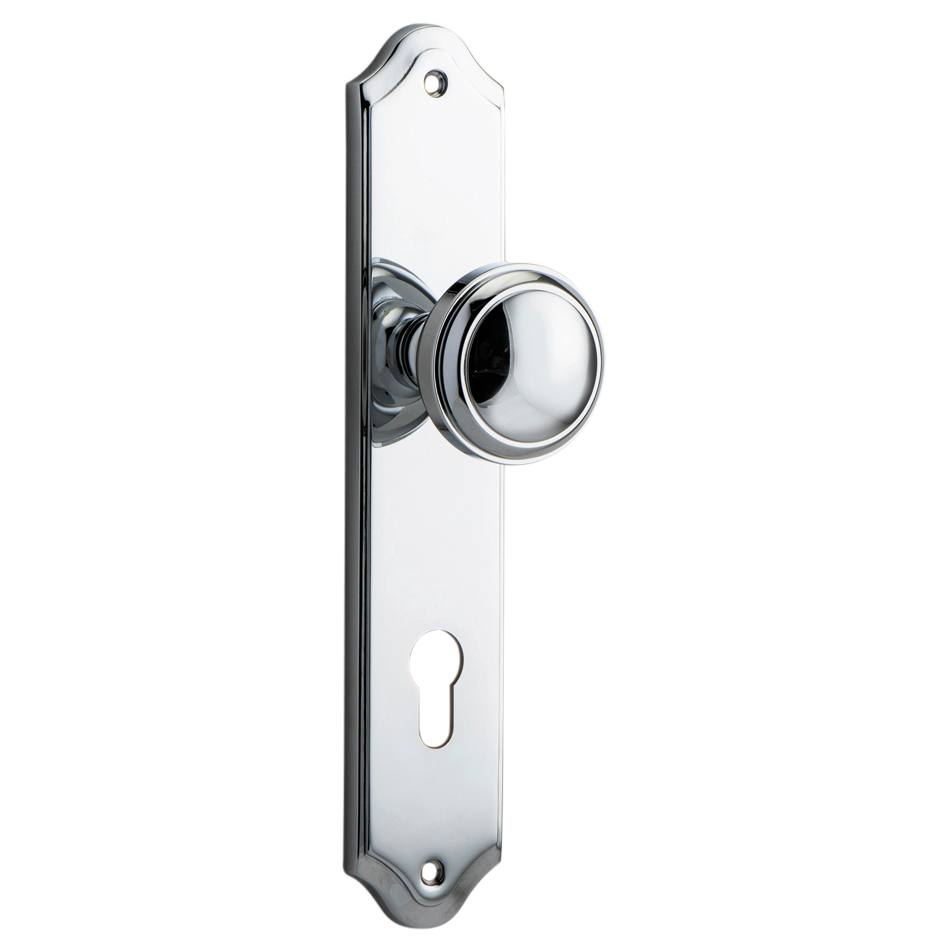 Paddington Knob Shouldered Backplate Polished Chrome